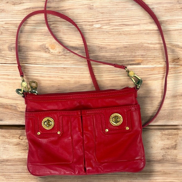 MARC JACOBS turnlock Percy Crossbody fire pepper 1272 - Picture 4 of 8